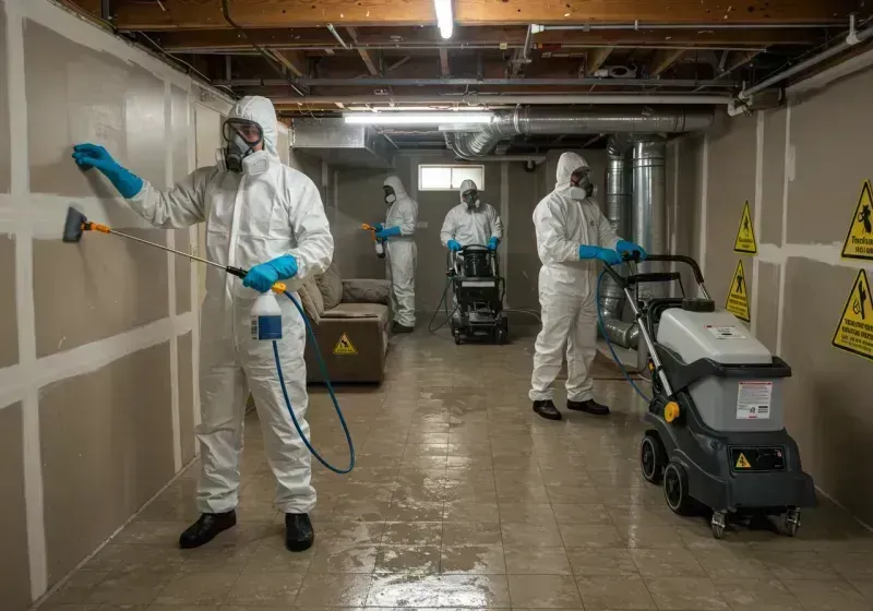 Basement Moisture Removal and Structural Drying process in Cumberland County, NC